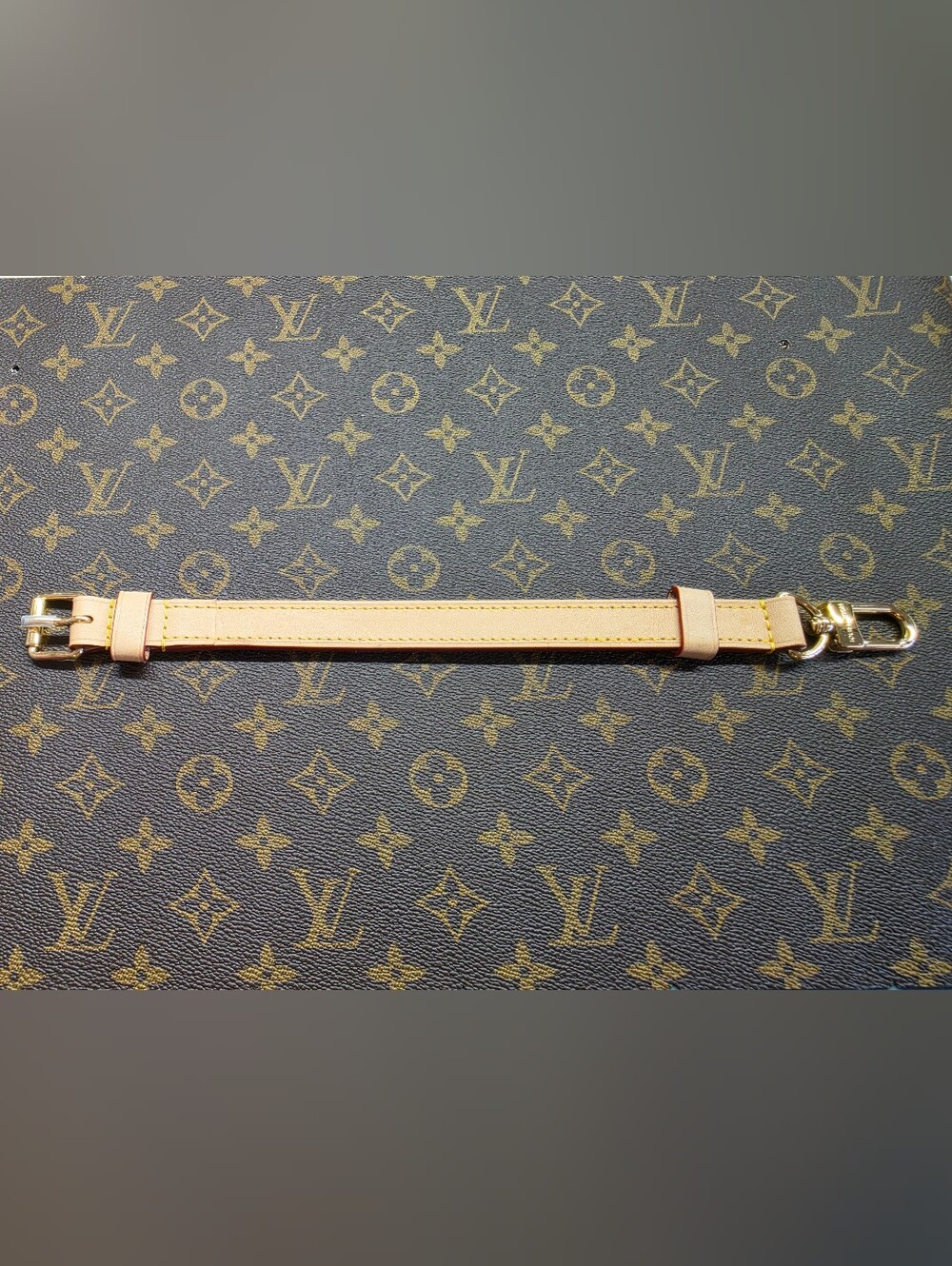 Louis Vuitton Vachetta Leather Shoulder Strap - Light Beige with Gold Hardware